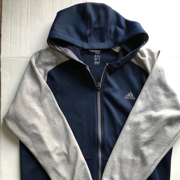 adidas climawarm hoodie blue